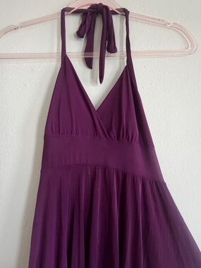 Boutique 2009  Halter Mini Dress in Deep Purple